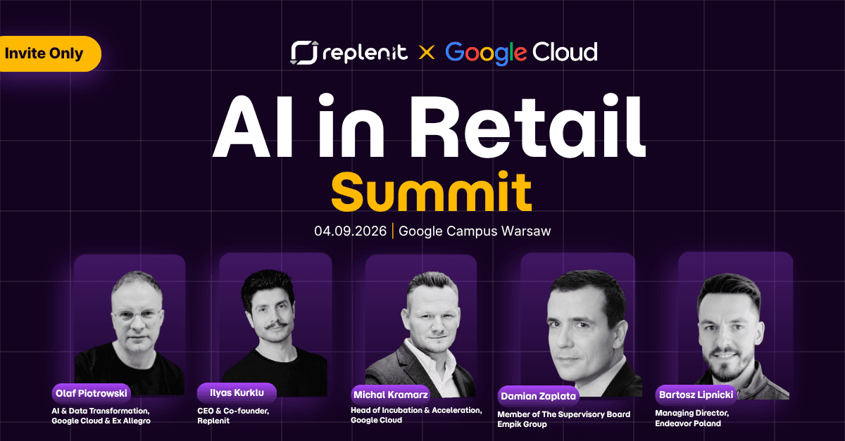 AI in Retail Summit Warsaw, Google Cloud × Replenit