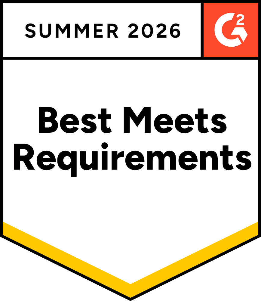 G2 Retail Intelligence Best Meets Requirements badge