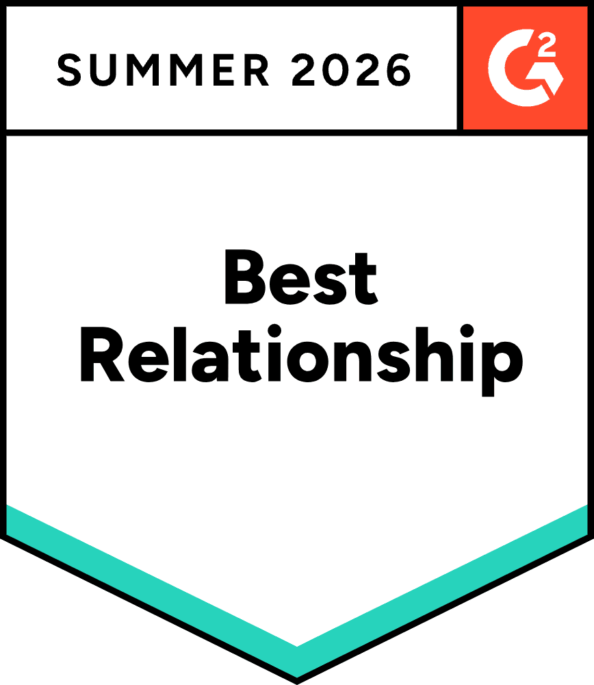 G2 Retail Intelligence Best Relationship badge