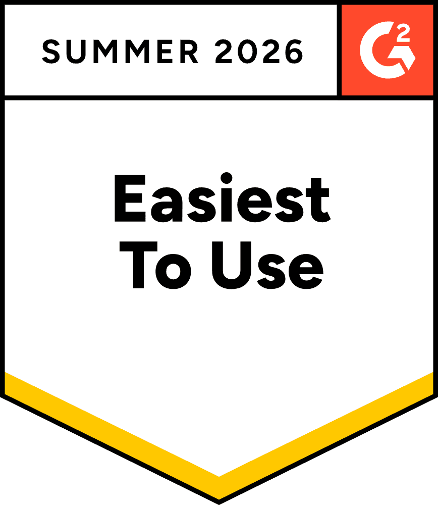 G2 Retail Intelligence Easiest to Use badge
